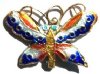 1 26x37mm Cloisonné Butterfly Pendant